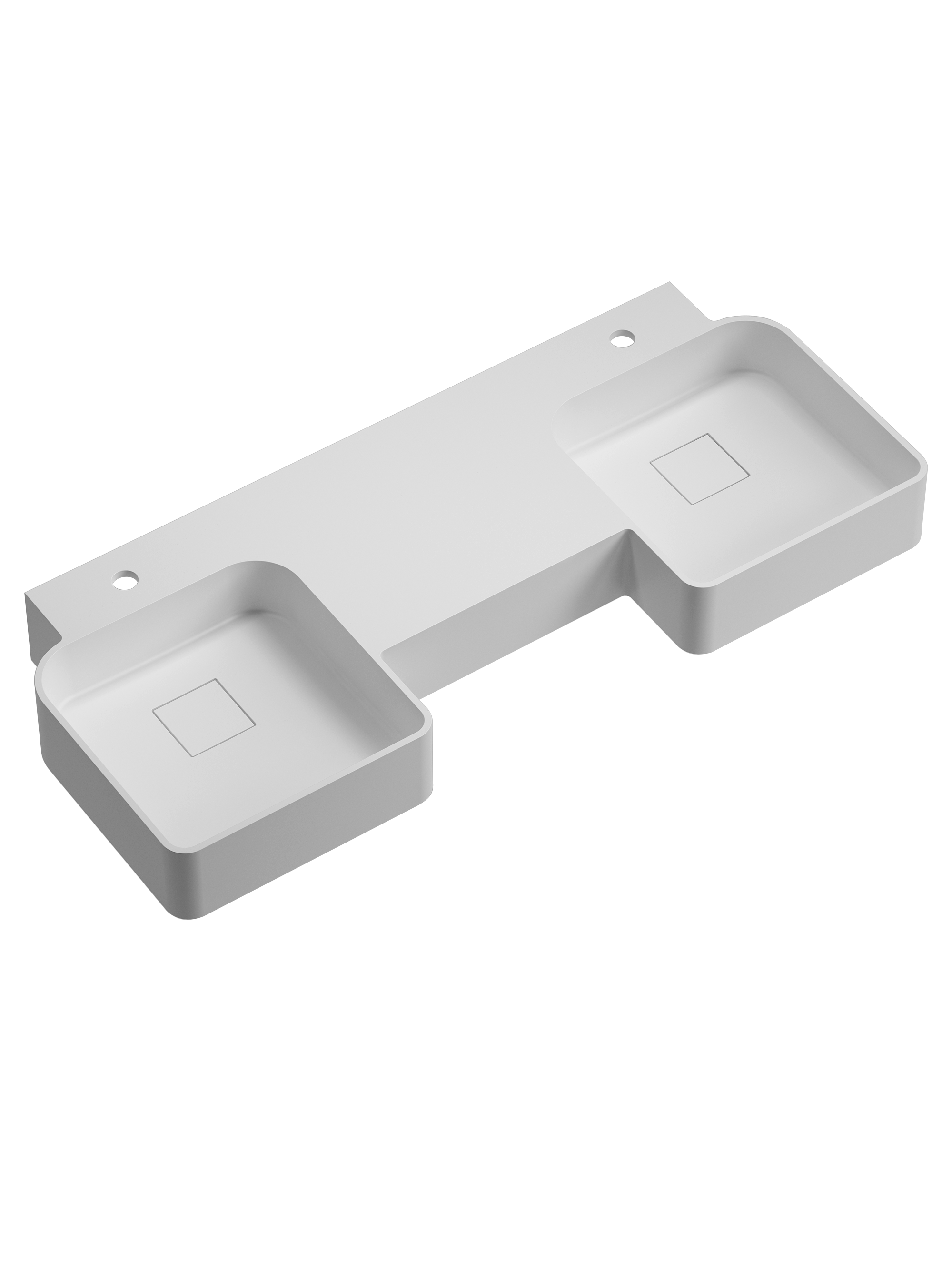Toka Lite Double Wall Mounted Basin - 1200mm - WM03-1200