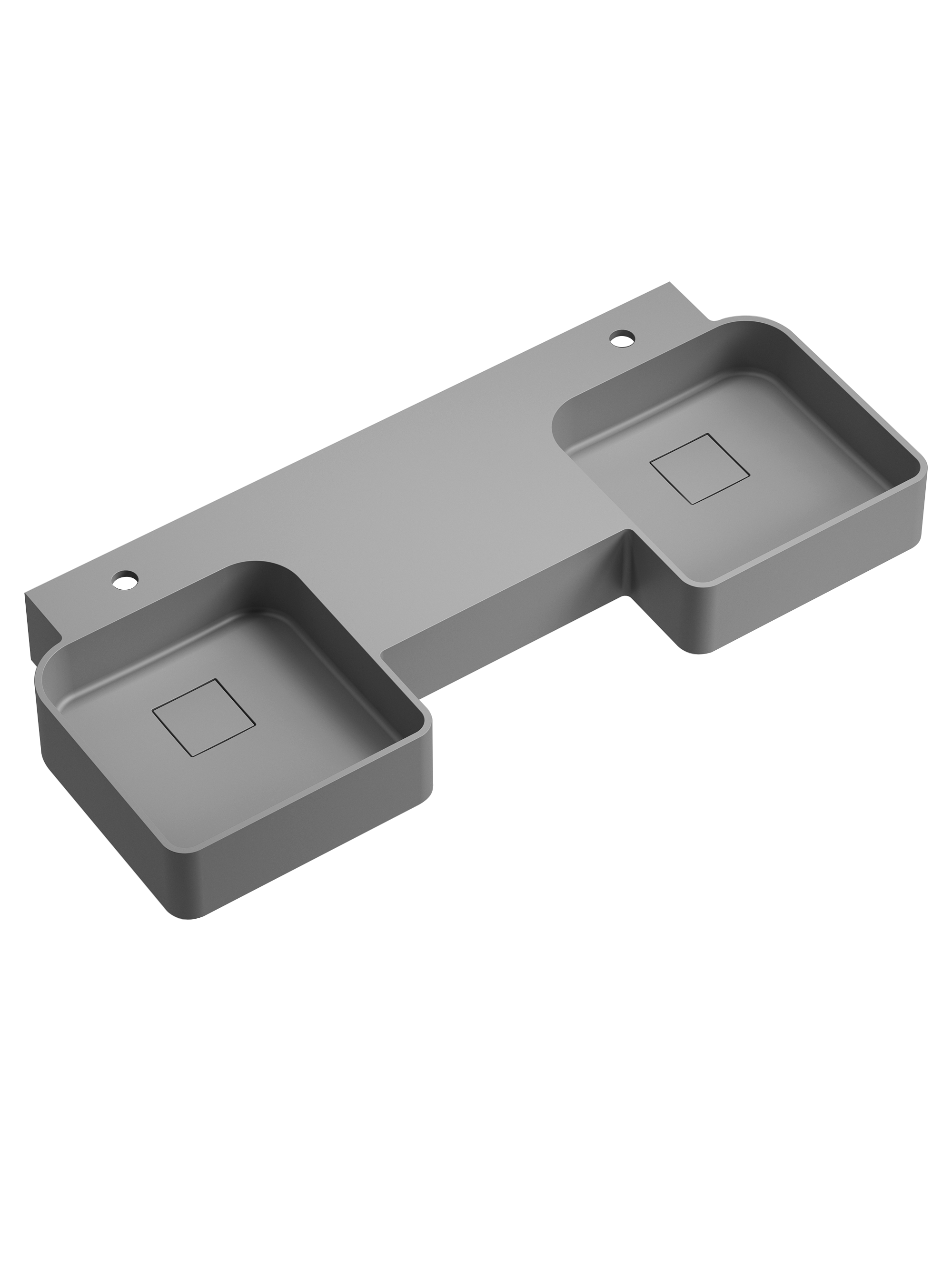 Toka Lite Double Wall Mounted Basin - 1200mm - WM03-1200