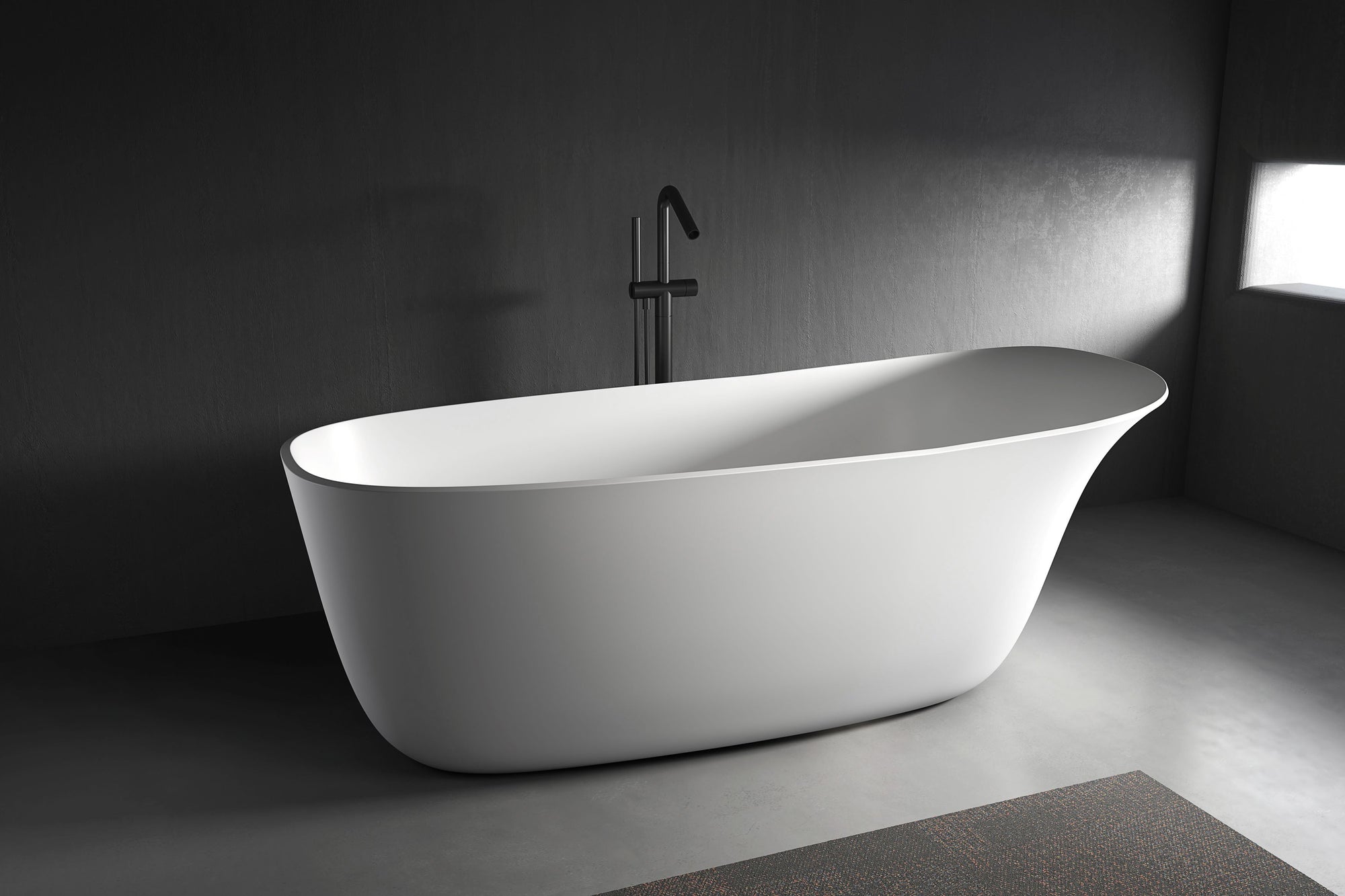 Dan 1600mm Fine Line Stone Bath - LGD01