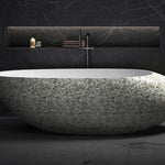 Moa 1800mm Designer Curved Bath Granite - WGB02