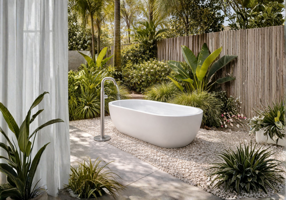 Yamba Outdoor Freestanding Bath Filler - A1012-S