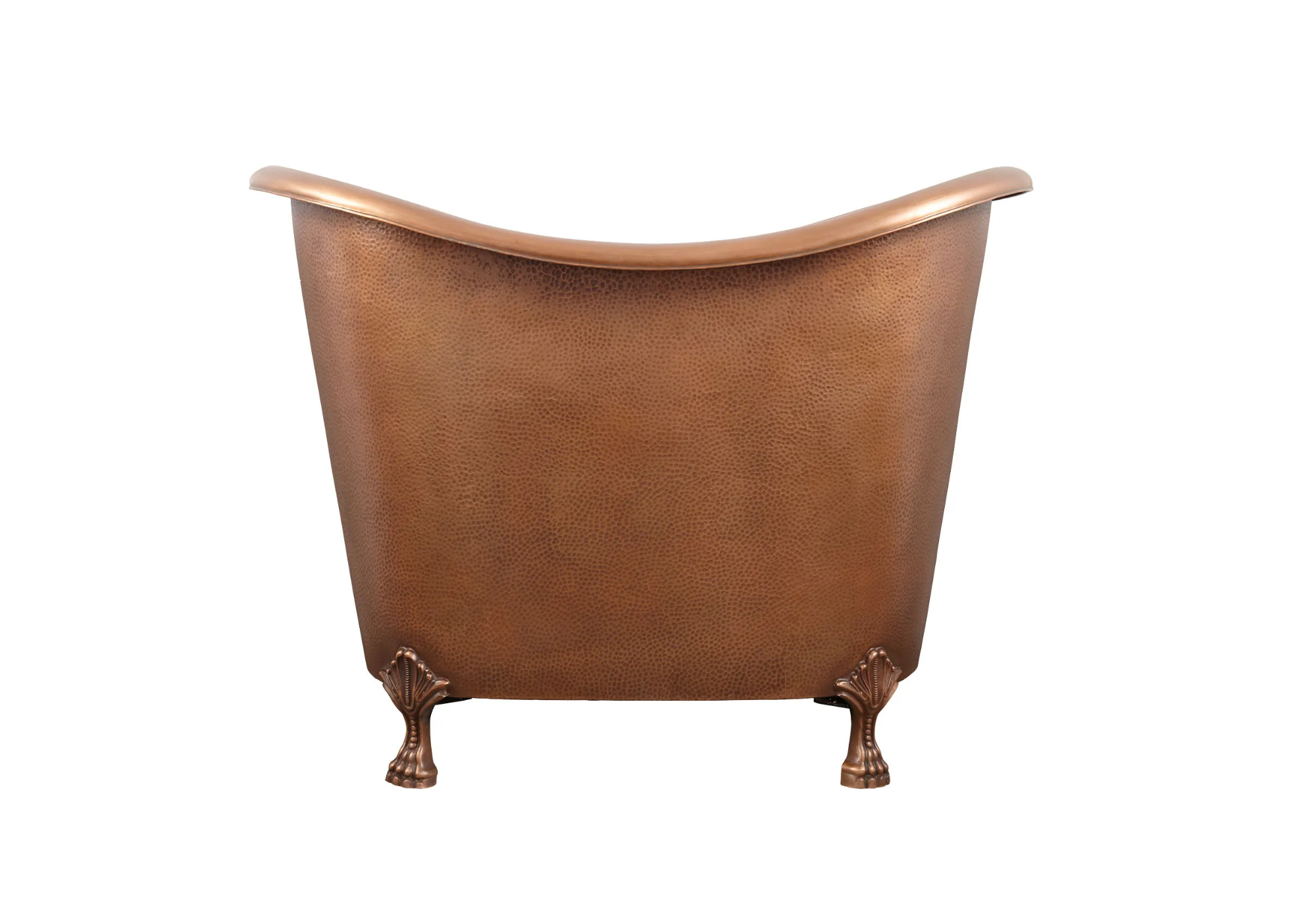 The Copper Bath Tub - Jaipur Hammered Double Slipper Clawfoot 1220mm -CB5025-D48