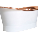 The Copper Bath Tub - Shanti Copper Double Slipper Smooth 1700mm - CB5017-D67