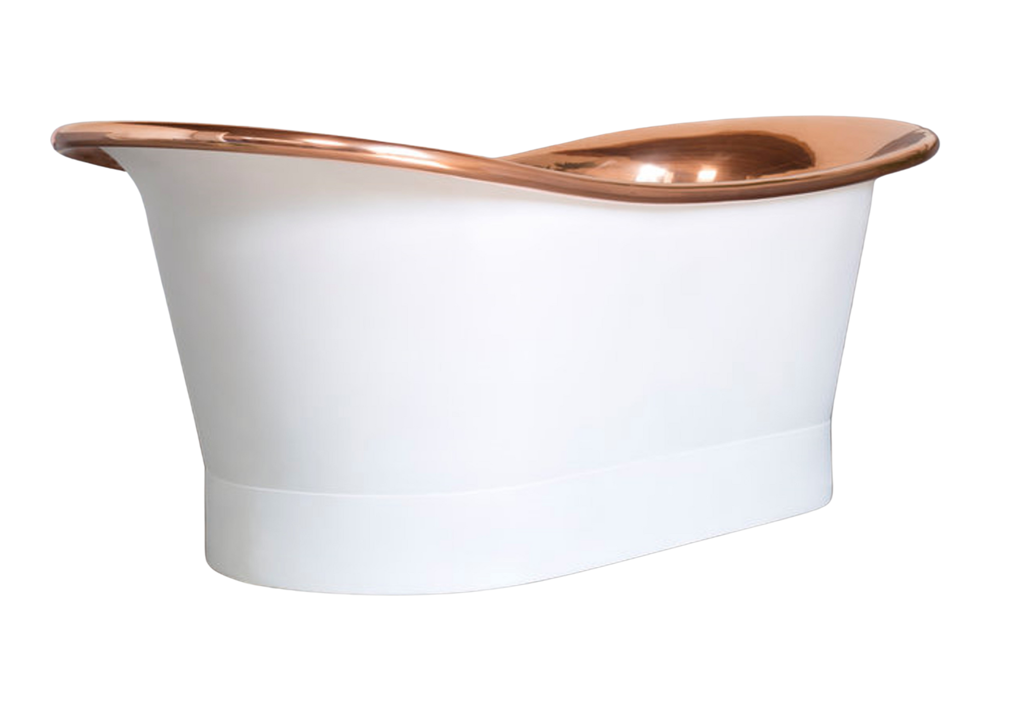 The Copper Bath Tub - Shanti Copper Double Slipper Smooth 1700mm - CB5017-D67