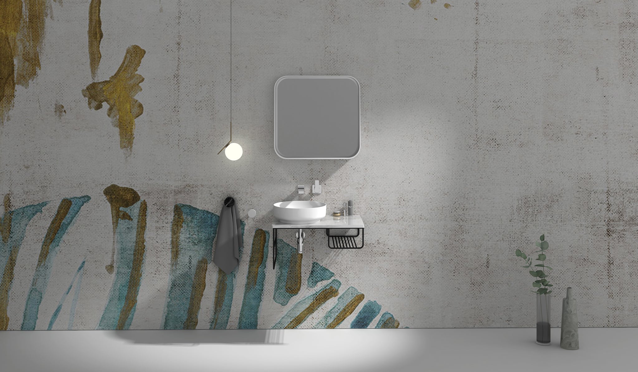 G2736-0 700mm wall hung vanity