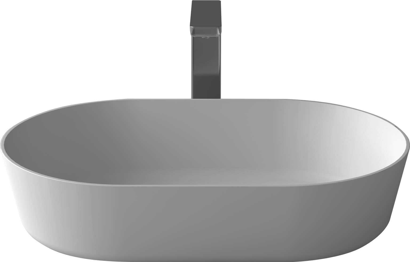 Thin edge oval stone basin 650mm G38541