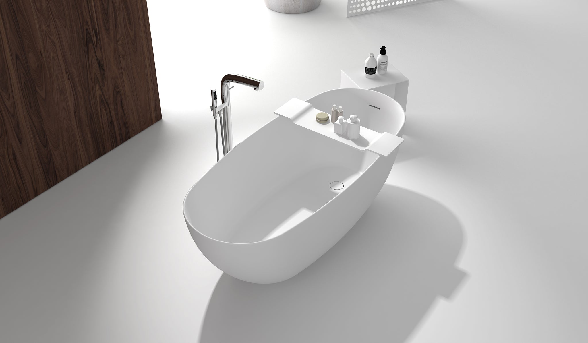 Gia Classic & Comfortable Stone Bath - 1600mm - G65134