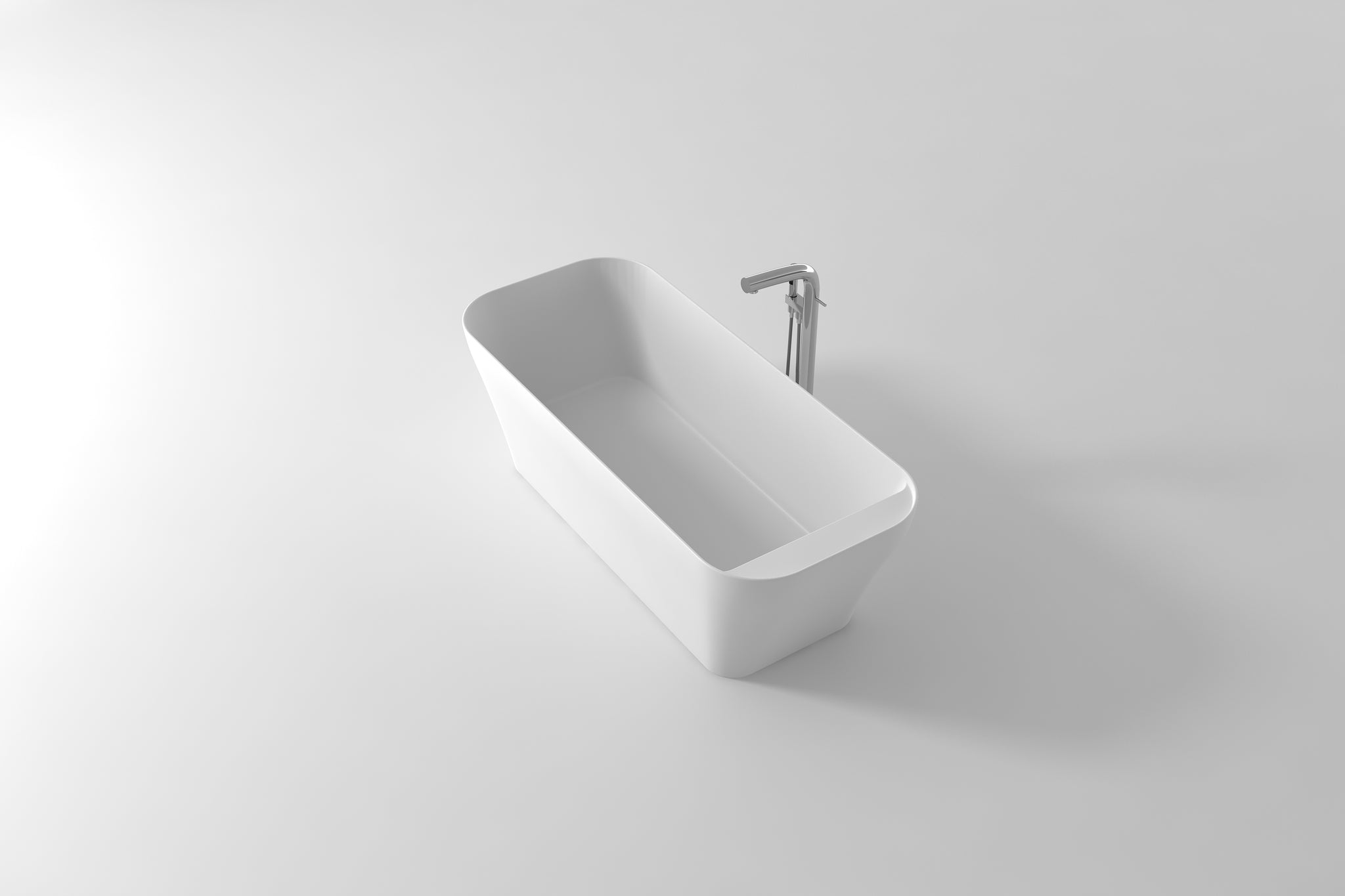 Gia Rectangle Bath With Shelf - 1700mm - G65159