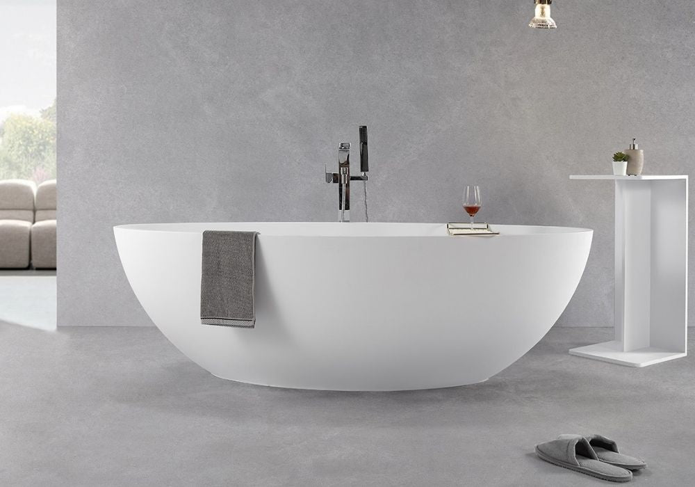 Large Hugi Stone Bath For Two - 1800mm - B093