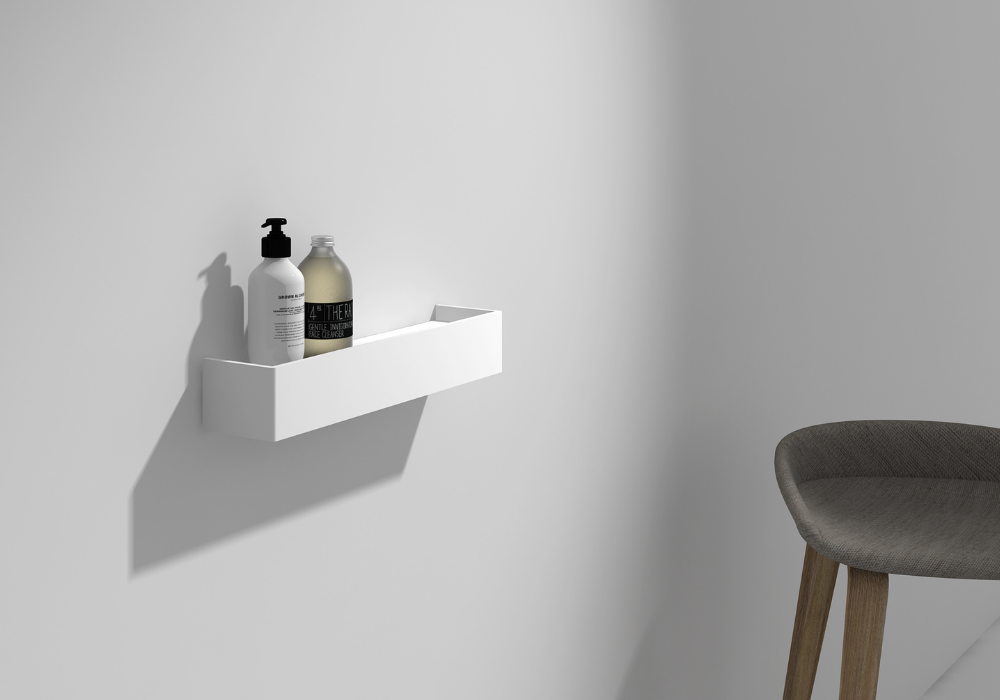 Bathroom Shelf - Matte White - 500mm - G01169