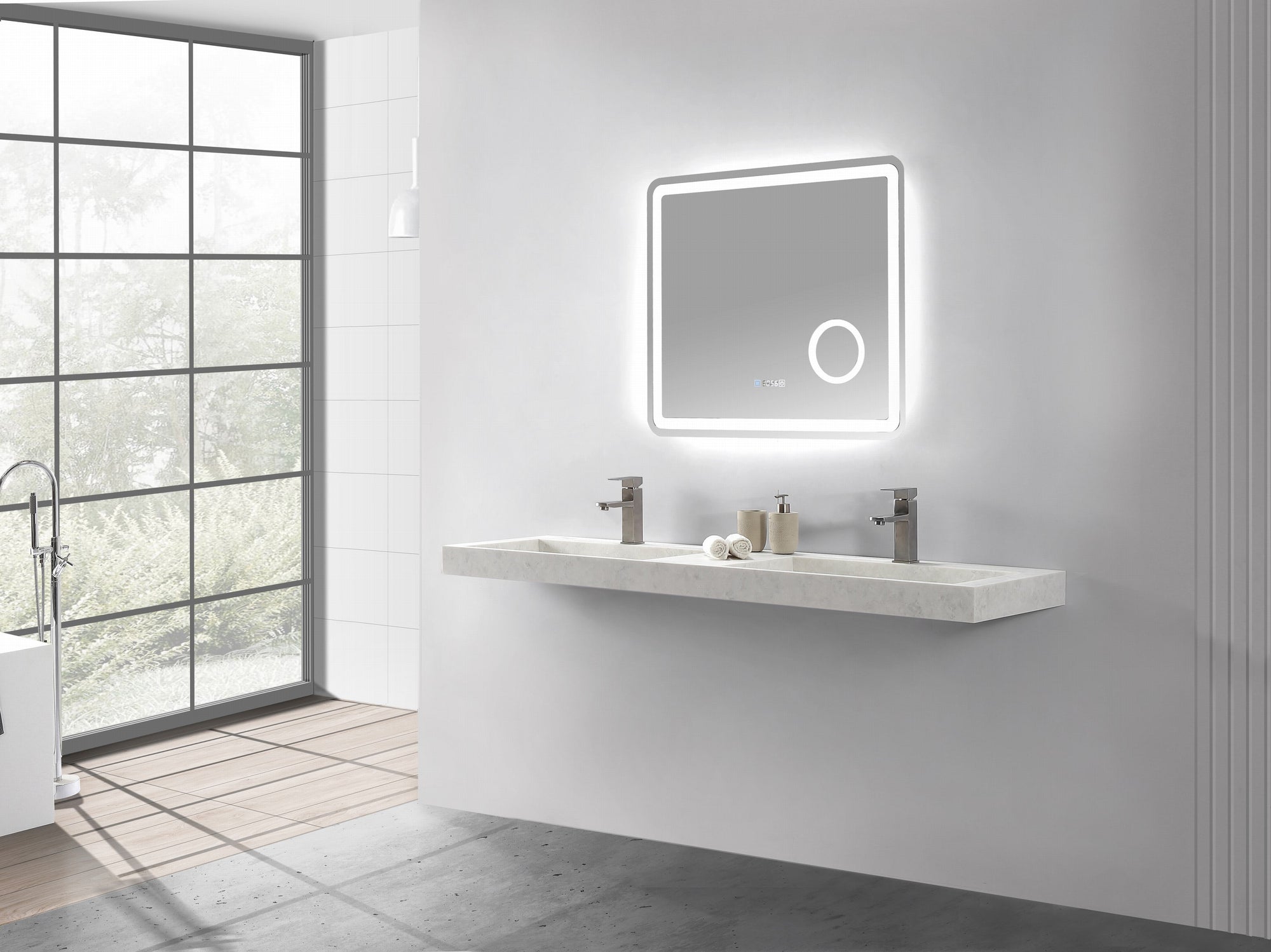 Extra Wide Wall Hung Basin - 1802mm - B1266-2