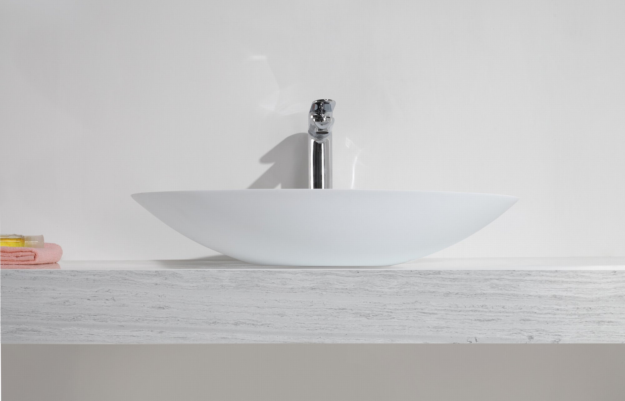 Solid Oval Shaped Basin - 590mm - B1301-A