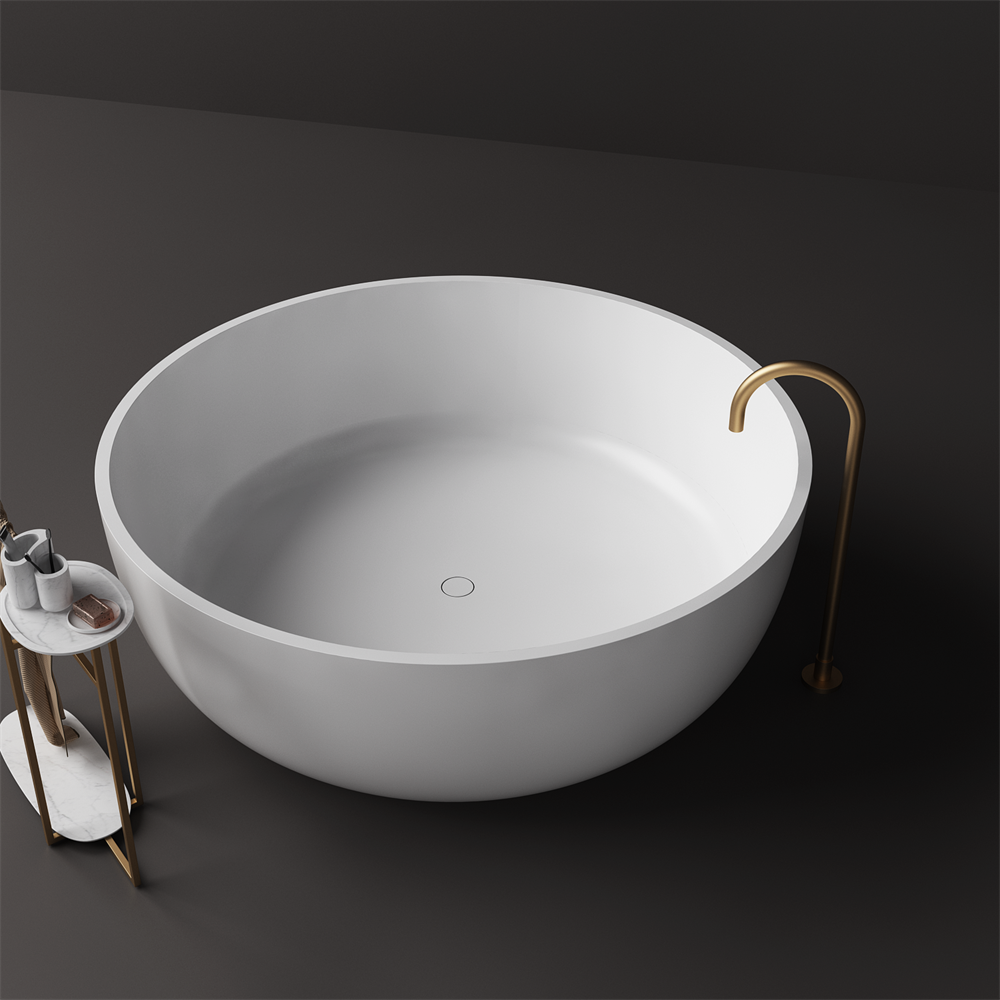 Round Bath Shell Silvia Outdoor Round Stone Bath - 1500mm - ST13 1500 – Stonebaths