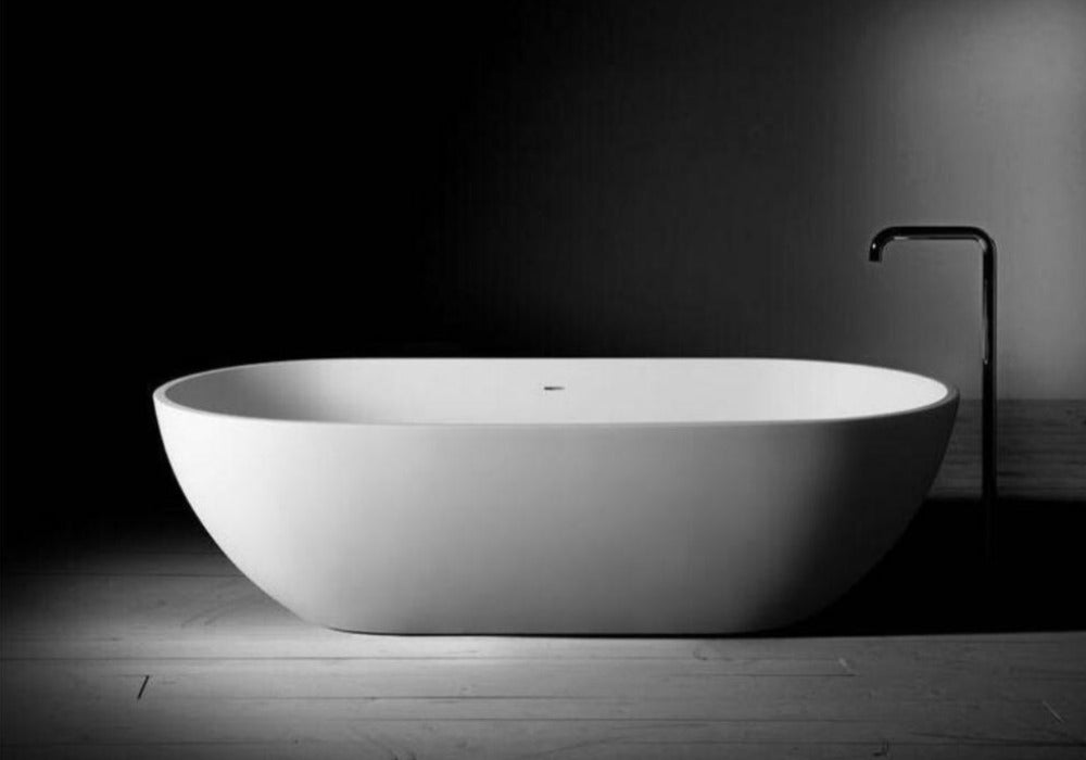Justina Extra-Wide Stone Bath - Popular Design - 1650mm - ST12