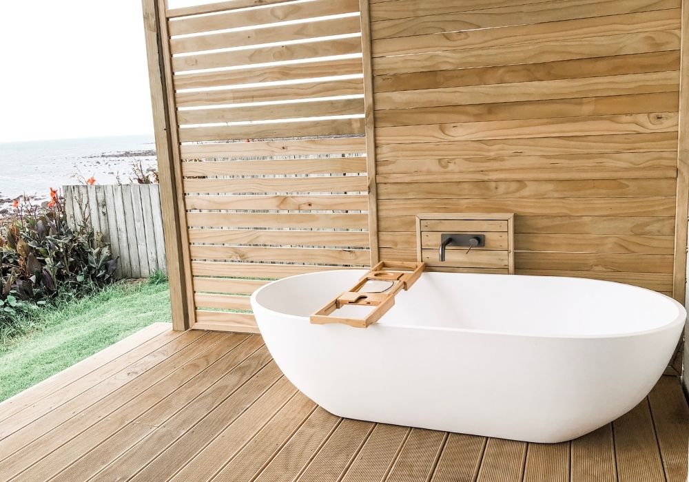 Justina Outdoor Bath - Comfortably Fits 2 People - 1650mm - ST12 1650