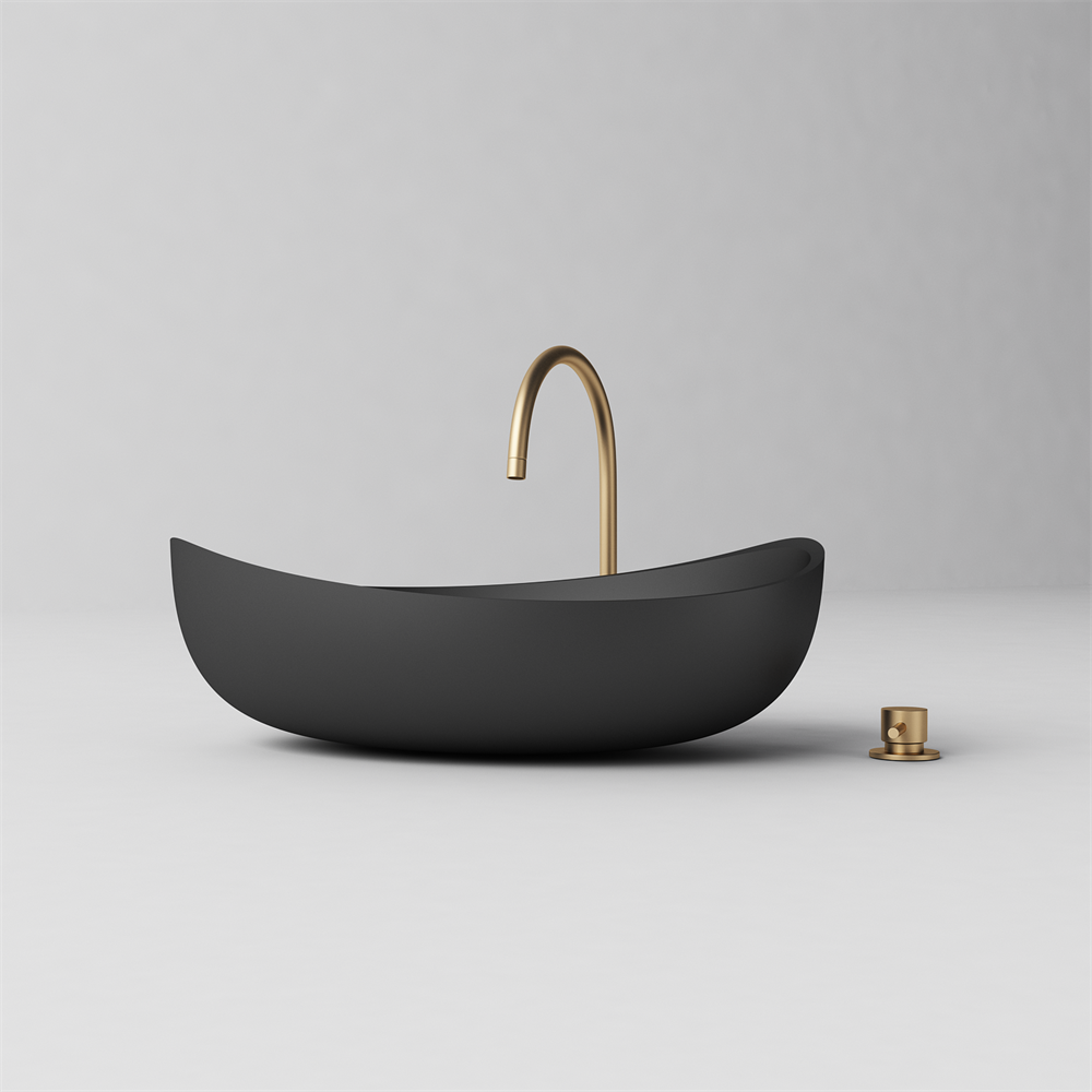 Slimline Curved Feature Basin  - 600mm - STB85 T - Various Colours