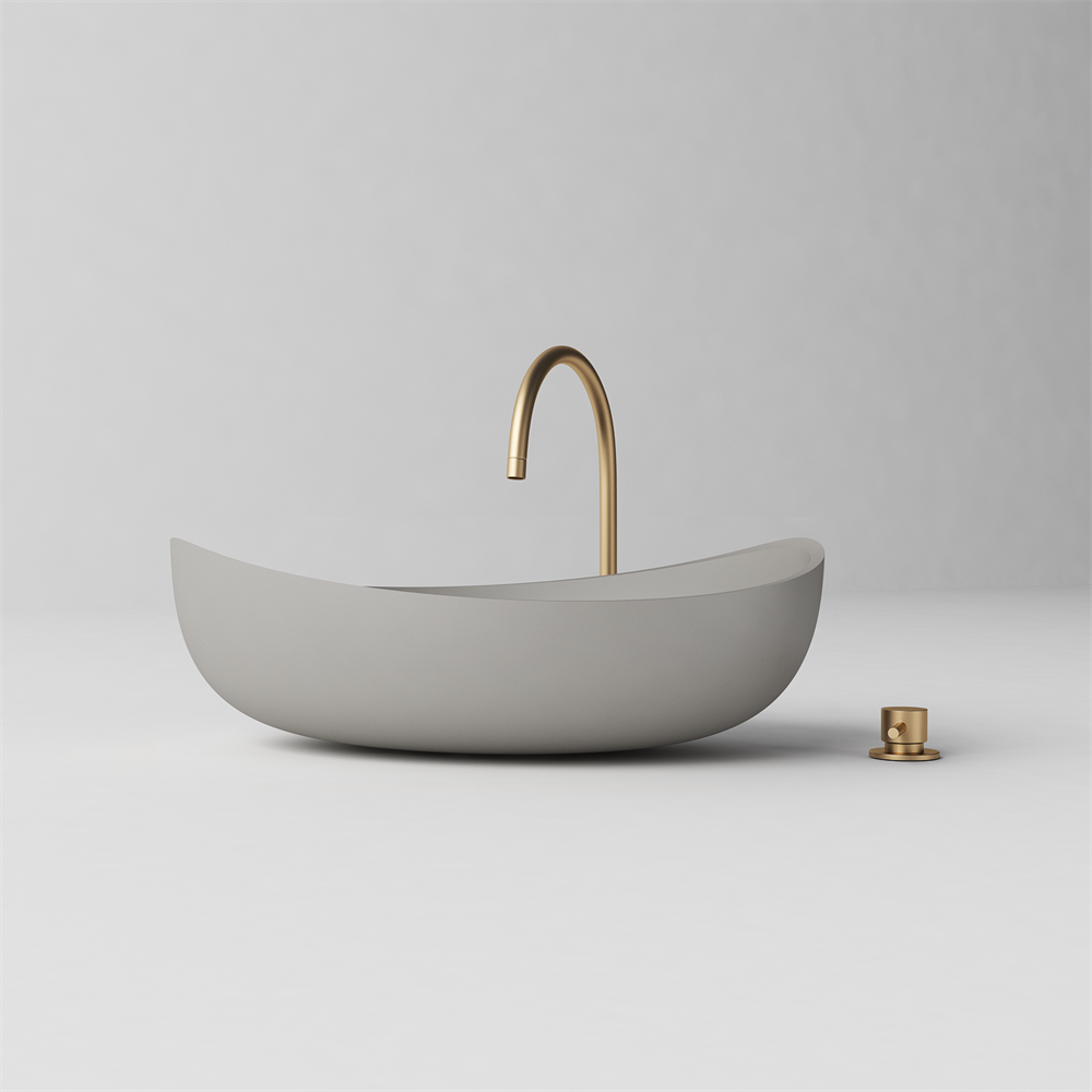 Slimline Curved Feature Basin  - 600mm - STB85 T - Various Colours