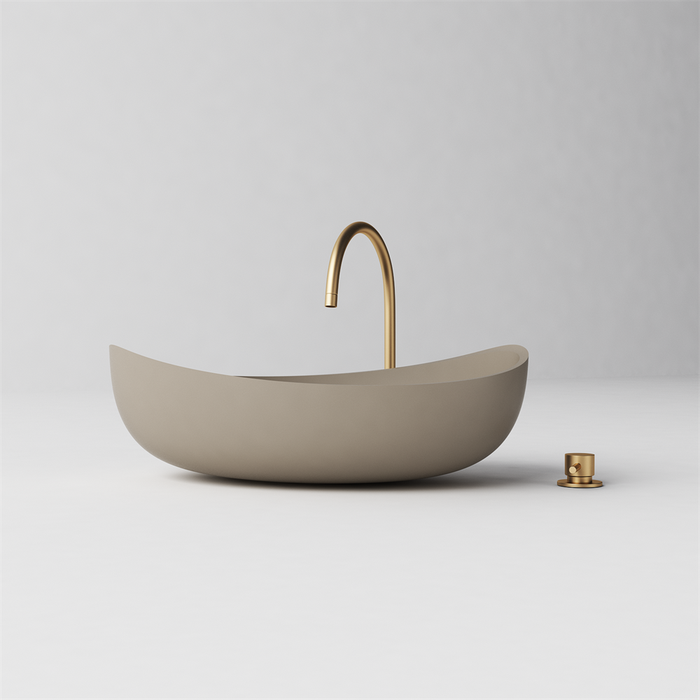 Slimline Curved Feature Basin  - 600mm - STB85 T - Various Colours