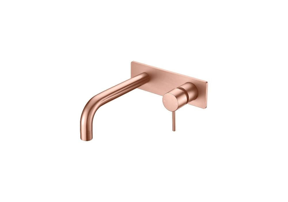 Wall Spout & Mixer - Brushed Rose Gold