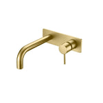 Wall Spout & Mixer - Brushed Gold