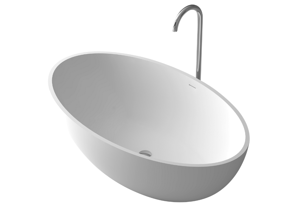 Gia Extra Wide Stone Bath - Built For Two - 1760mm - G6556