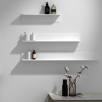 Wall Hung Bathroom Shelf - Matte White - 900mm - G0142