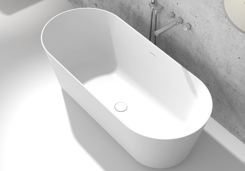 Gia Slimline Medium Oval Bath - 1700mm - G65160