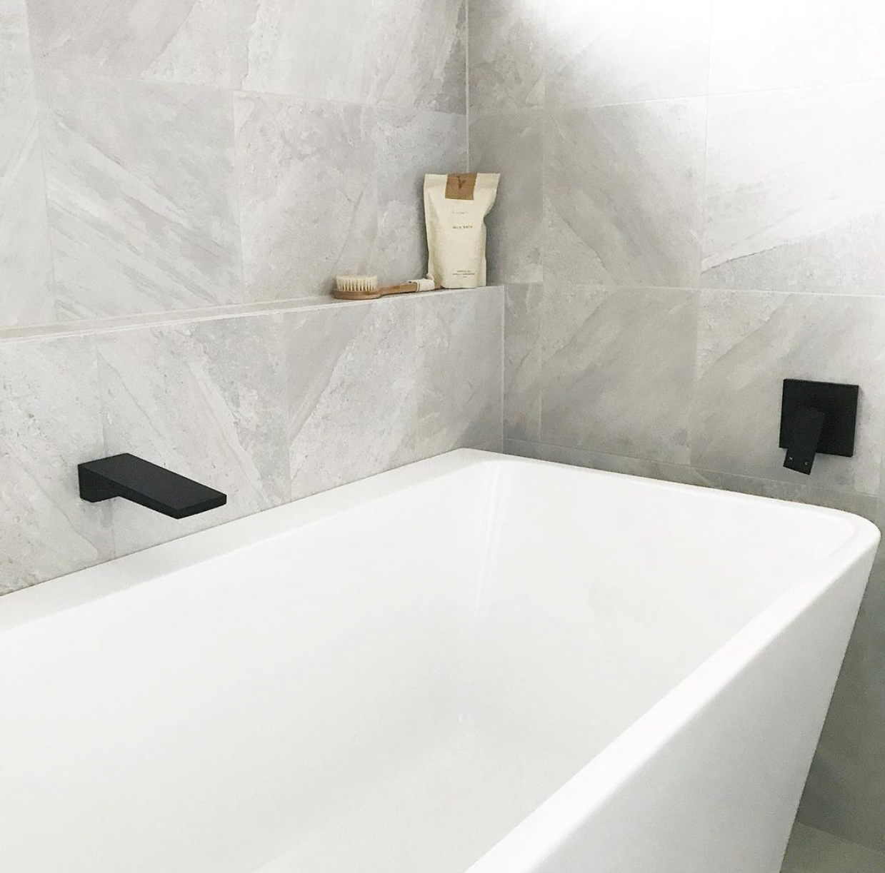 Toka Lite Addison Back-to-Wall Bath - Compact Style - 1600mm - ST07